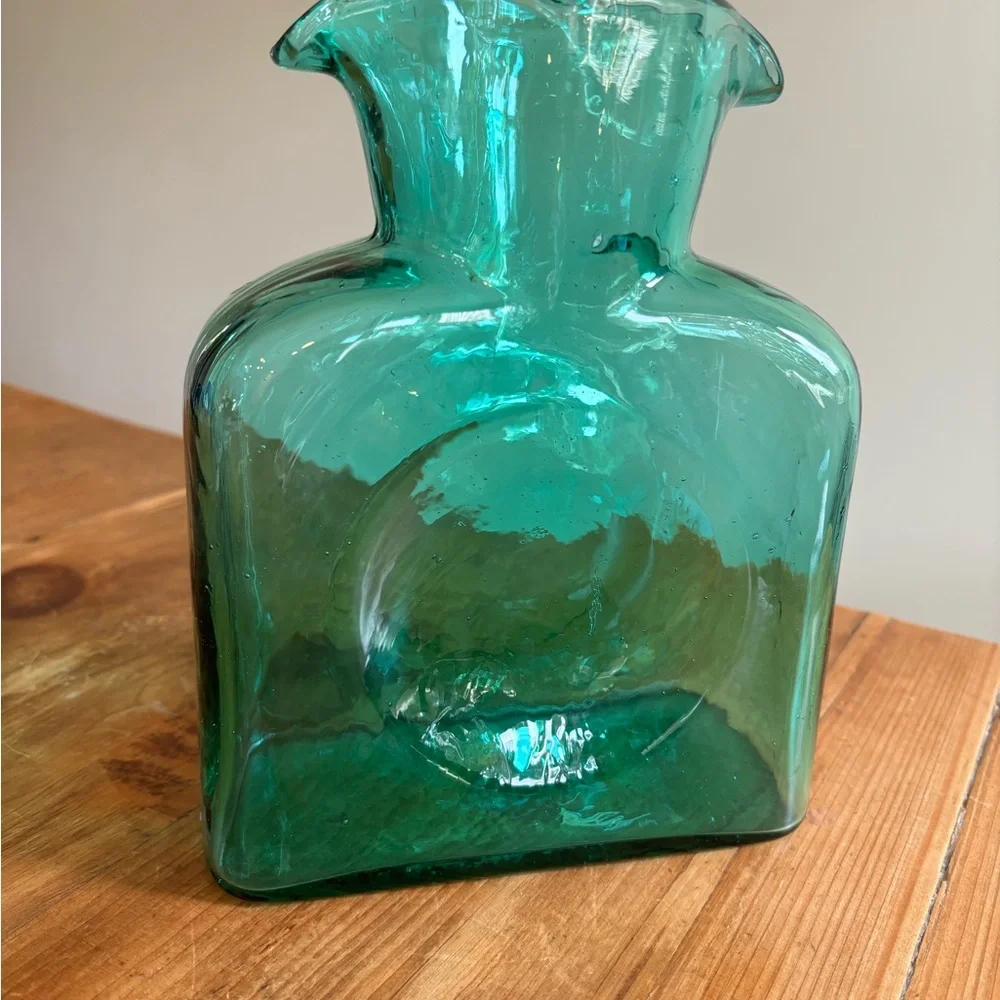 Vintage Blenko Seafoam 384 Water Bottle - Picture 5 of 7